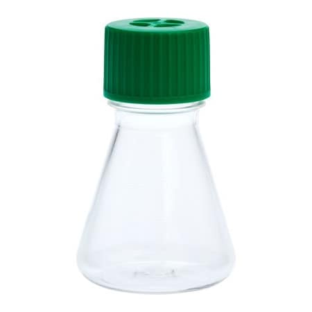 Celltreat CELLTREAT 125mL Erlenmeyer Flask, Vent Cap, Plain Bottom, PETG, Sterile 229801